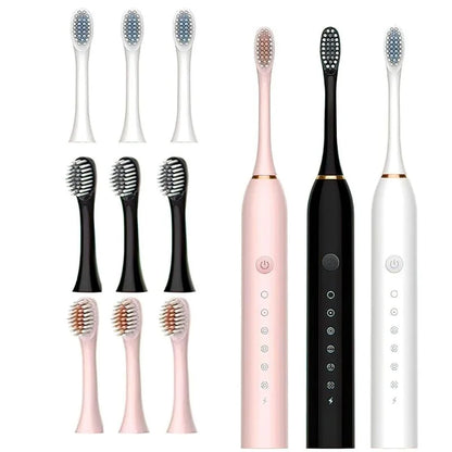X3 Sonic Electric Toothbrush Rechargeable | USB Fast Charging Toothbrush with 5 Modes Deep Cleaning Whitening & Gum Care
