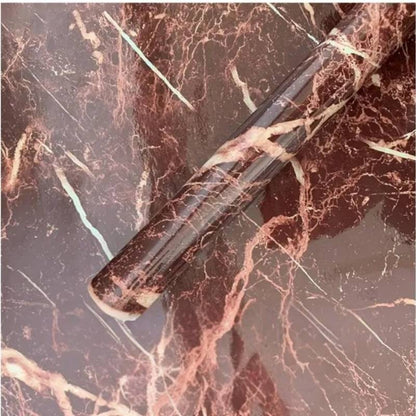 Autumn Brown | Marble Sheet Sticker 60x200cm | Waterproof Self-Adhesive PVC Wallpaper for Furniture Walls