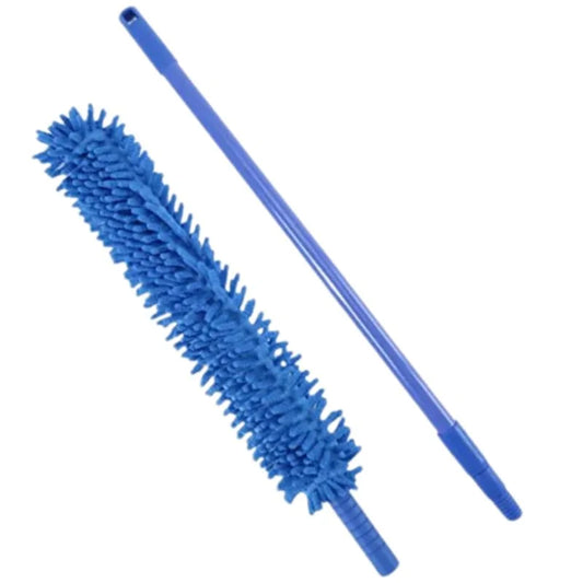 Flexible Micro-Fiber Duster With Telescopic Stainless Steel Handle | Fan & Home Cleaning | Random Colors