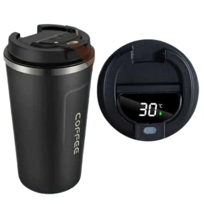 Smart Temperature Coffee Mug | 17oz Insulated Stainless Steel Travel Mug with Leakproof Lid