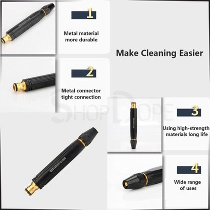 Metal High-Pressure Adjustable Nozzle Water Spray Gun | Heavy-Duty Brass Hose Sprayer for Cleaning & Watering