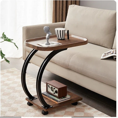 Mobile Wooden C-Table © Ⓢ